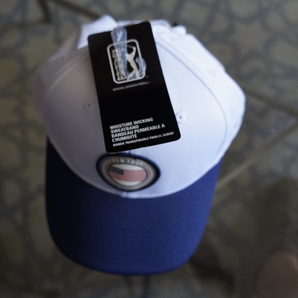 PGA TOUR Black Proseries Golf Cap American Flag - Picture 4 of 5